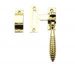 Solid Polished Brass "Beehivel" LH / RH Window latch (PB2023)